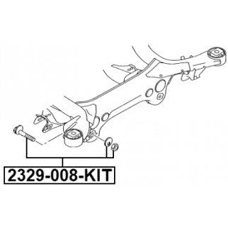 Болт с эксцентриком ремкомплект AUDI Q7 2007-2015 FEBEST 2329-008-KIT фото 2