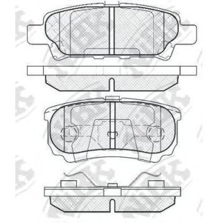 Колодки тормозные задние дисковые к-кт NiBK PN3502 фото