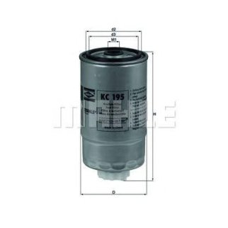 Фильтр топливный KNECHT KC 195 фото 2