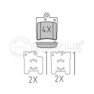 Колодки тормозные к-кт Meyle 025 219 1915 фото