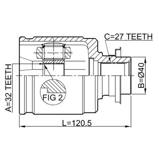 ШРУС внутренний FEBEST 0311-CRVLH фото 2