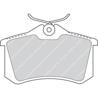 Колодки тормозные задние к-кт FERODO FDB1083 фото