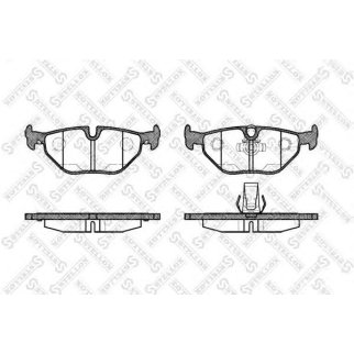 276 015B-SX_колодки дисковые з.! с антискрип. пластинами BMW E39 2.0-4.0/2.0D-3.0D 95> фото 8