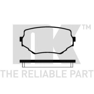 Колодки тормозные дисковые передние с звуковым предупреждением износа и аксессуарами / SUZUKI Grand фото