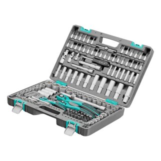 Набор инструмента 1/4" 3/8", 1/2" S2, усиленный кейс, 151пр. STELS фото