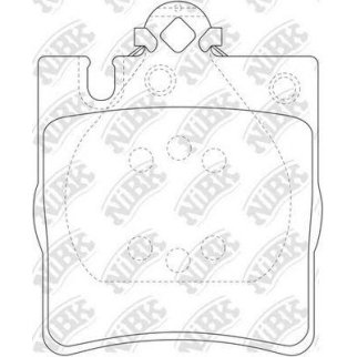 Колодки тормозные задние MERCEDES (W203, W210) фото