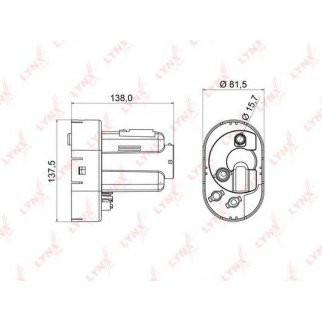 Фильтр топливный LYNXauto LF-963M фото
