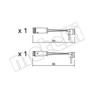 Датчик износа колодок METELLI _SU.159K фото
