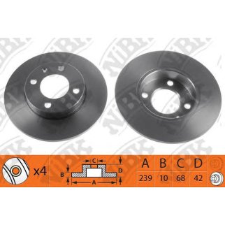 Диск тормозной передний для VAG 811615301C фото