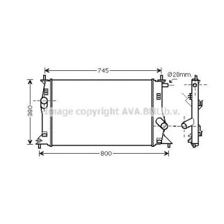Радиатор основной AVA MZ2183 фото