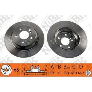 Диск тормозной задний NiBK RN1271 фото