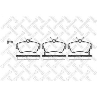 764 002B-SX_колодки дисковые п.! с антискрип. пластинами Chrysler PT Cruiser 1.6i-2.4i &16V 00> фото