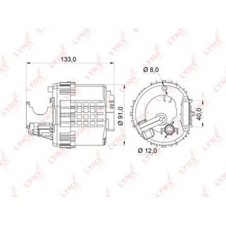 Фильтр топливный LYNXauto LF-364M фото