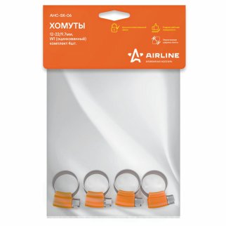 Хомут металлический AirLine AHC-SK-06 фото 2 Хомут металлический AirLine AHC-SK-06 фото 2