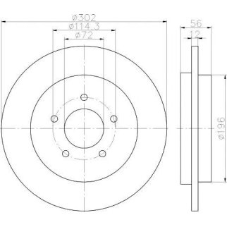 Диск тормозной с покрытием PRO зад фото