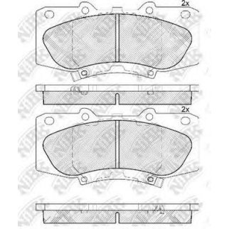 Колодки тормозные передние к-кт NiBK PN0548 фото