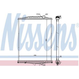 Радиатор основной Nissens 654630 фото