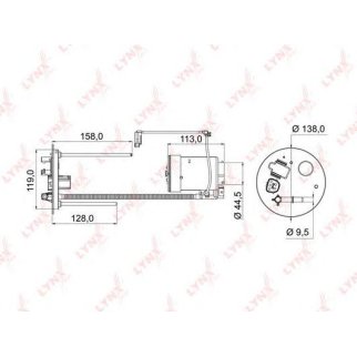 Фильтр топливный LYNXauto LF-972M фото