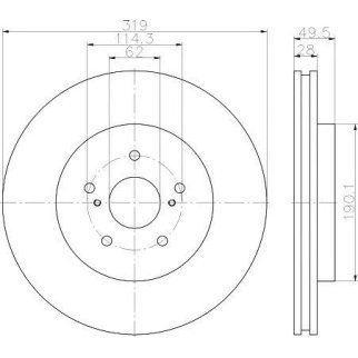 Диск тормозной передний вентилируемый TEXTAR 92171503 фото