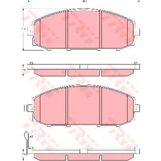 Колодки перед Nissan Patrol GR II Lucas фото