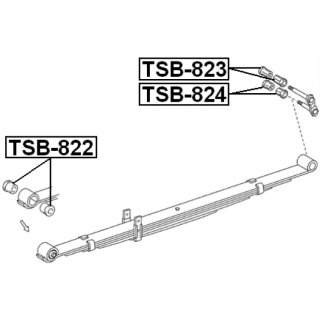 Втулка задней рессоры FEBEST TSB-824 фото 2