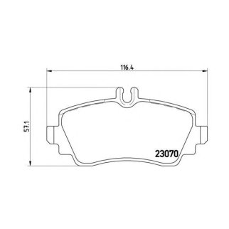 Колодки тормозные передние к-кт brembo P 50 035 фото