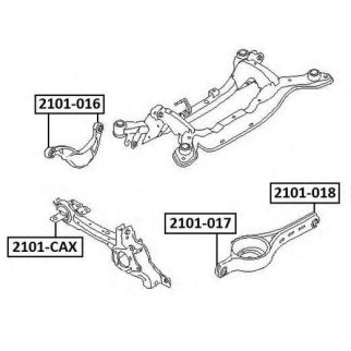 Сайлентблок заднего продольного рычага FORD MONDEO CA2 2007- ASVA 2101-018 фото