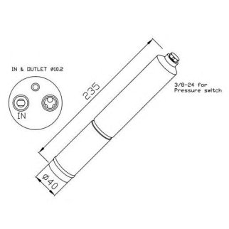 Осушитель системы кондиционирования NRF 33224 фото