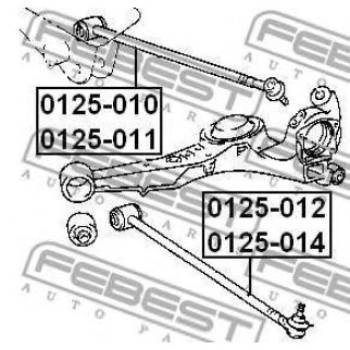 0125-012_рычаг задней подвески нижний правый! Toyota RAV 4 SXA1# all 94-00 фото
