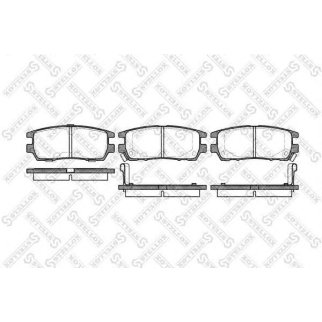 416 002B-SX_колодки дисковые з.! с антискр. пл. Mitsubishi Pajero 2.4-2.8TD 90-94/Space Gear 95> фото