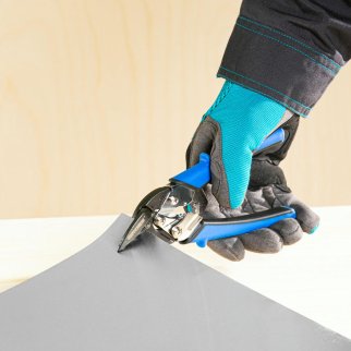 GROSS 78361 Ножницы по металлу"PIRANHA"МИНИ 185мм, прямой и правый рез, сталь-СrM, двухкомпонентные фото 5