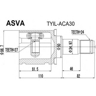 ШРУС внутренний 27x50x24 (OEM-исполнение) фото