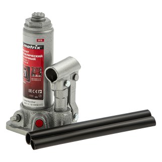 Домкрат бутылочный 2т гидравлический 181–345мм кейс MATRIX фото 4