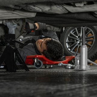 Домкрат бутылочный 2т гидравлический 181–345мм кейс MATRIX фото 1