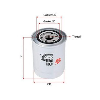 Фильтр масляный SAKURA _C1008 фото