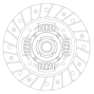 Диск сцеп. для а/м Лада X-Ray (15-) 1.6i (дв. 21129, КПП 21809) (ведом.) (FD 801) фото 3