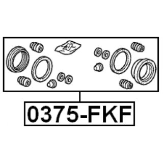 Ремкомплект переднего суппорта HONDA Civic 06-12 FEBEST 0375-FKF фото 2 Ремкомплект переднего суппорта HONDA Civic 06-12 FEBEST 0375-FKF фото 2