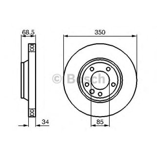 Диск тормозной BOSCH 0 986 479 249 фото