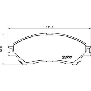 Колодки тормозные передние к-кт Brembo P 79 032 фото