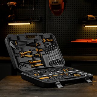 Набор инструмента 64 пред. 1/2", 1/4", CrV, S2 DENZEL фото 20