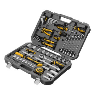 Набор инструмента 64 пред. 1/2&quot;, 1/4&quot;, CrV, S2 DENZEL фото