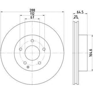 Диск тормозной передний вентилируемый TEXTAR 92159603 фото