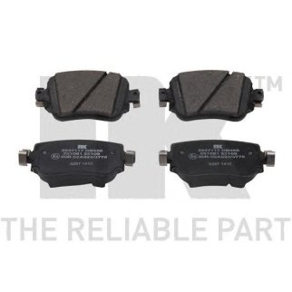 Колодки тормозные дисковые задние с звуковым предупреждением износа и прижимной пластиной / AUDI A1, фото