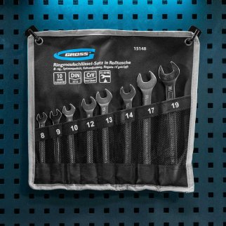 Набор ключей комбинированных 8шт 8-19мм GROSS фото 7