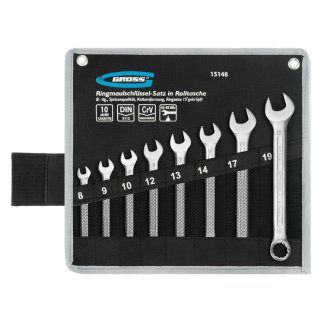 Набор ключей комбинированных 8шт 8-19мм GROSS фото