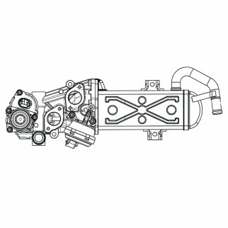 Радиатор системы EGR LUZAR LREG 1808 фото 4