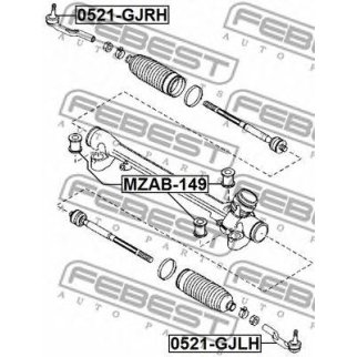 Наконечник рулевой FEBEST 0521-GJLH фото