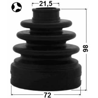 Пыльник ШРУСа FEBEST 1215-SOLT фото 2