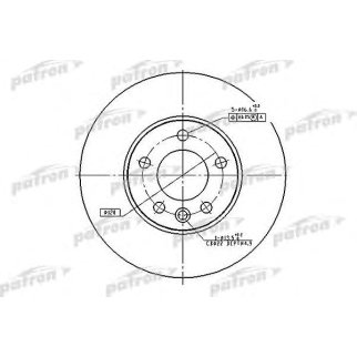 Диск тормозной PATRON PBD4308 фото