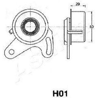 Ролик-натяжитель ремня ГРМ ashika 45-0H-001 фото